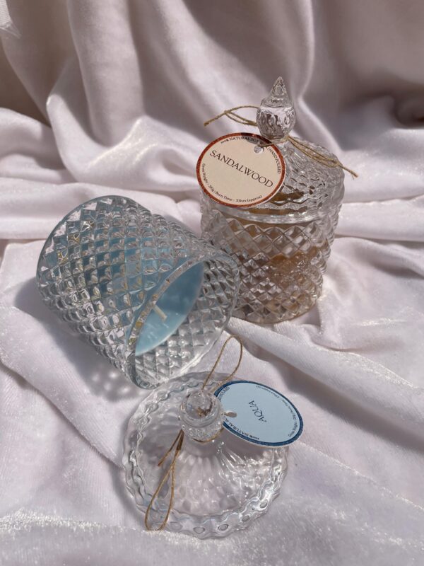 Combo Of Mini Sandalwood & Aqua Jar Candle - Image 3