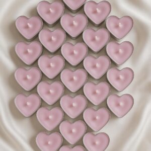 Purple Heart T-Light Candles